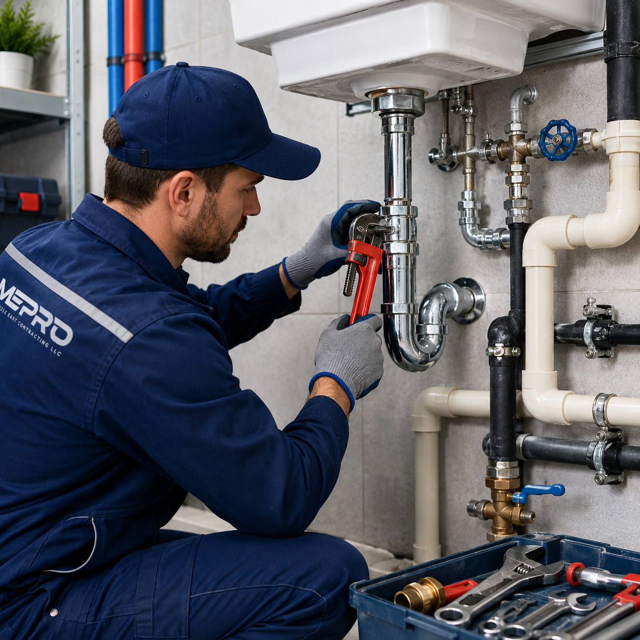 Plumbing Services — water supply and drainage systems